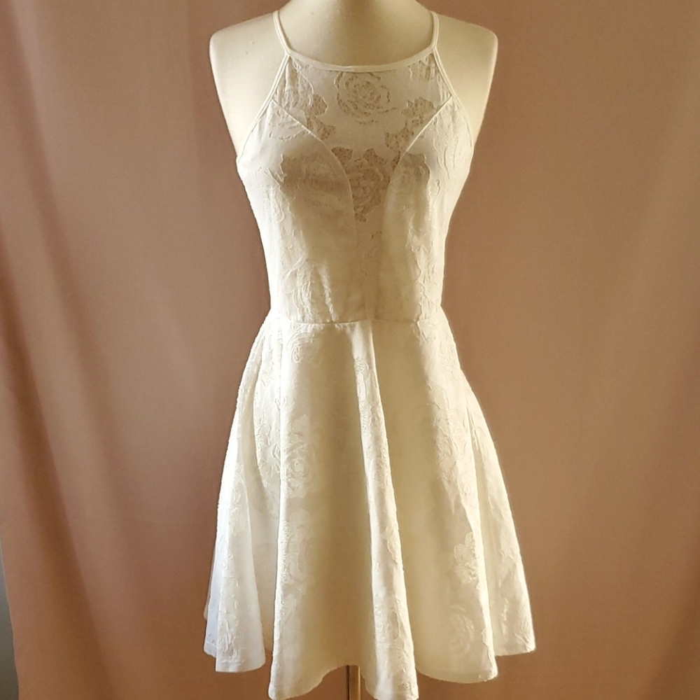 Blue Blush white/ivory dress szM [850]